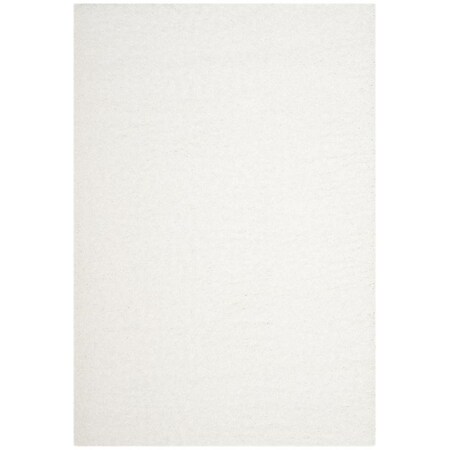 Safavieh Laguna Shag Power Loomed Large Rectangle Area Rug; White - 8 x 10 ft. SGL303W-8
